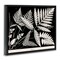 Stupell Industries Overlapping Ferns on Black Floating Frame Design by Phillipa Katz
